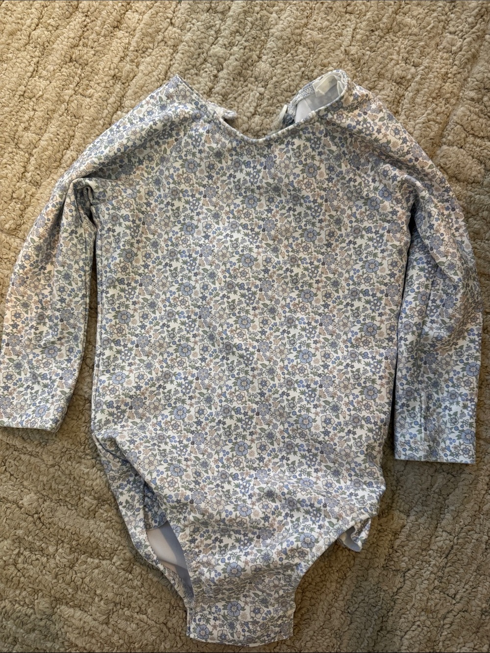 Minnow Long-Sleeve Floral One-Piece swimsuit size 1